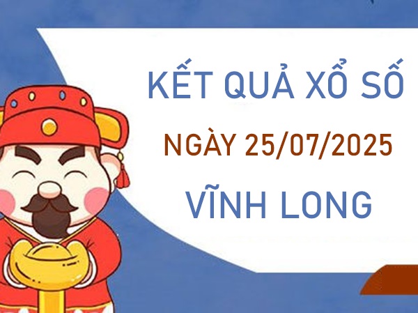 Thống kê KQXSVL 25/7/2025 phân tích bao lô 2 số