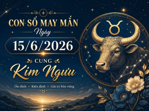 Bật mí con số may mắn ngày 15/6/2026 cung Kim Ngưu hút lộc