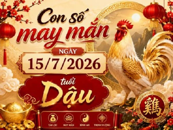 Khám phá con số may mắn ngày 15/7 tuổi Dậu hôm nay thứ 4